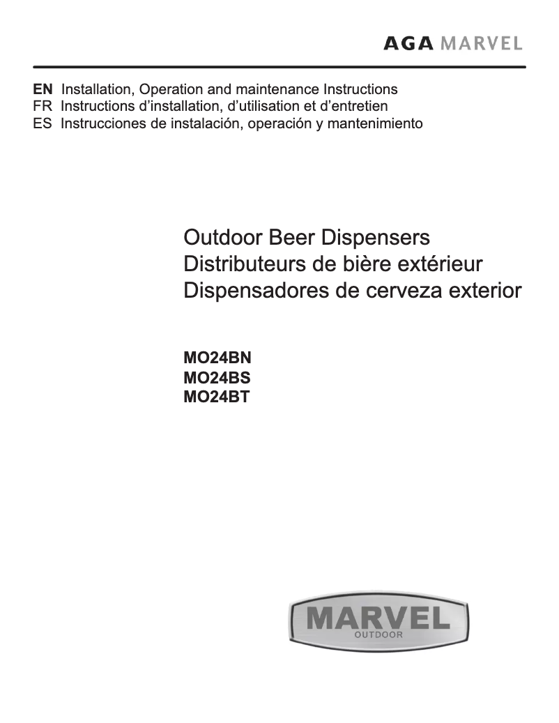 Image de la première page du manuel de l'appareil MO24BSS2LS