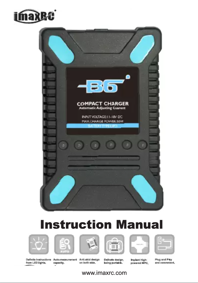 Image de la première page du manuel de l'appareil IMAXRC B6