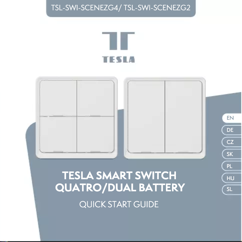 Image de la première page du manuel de l'appareil Smart Switch Quatro Battery