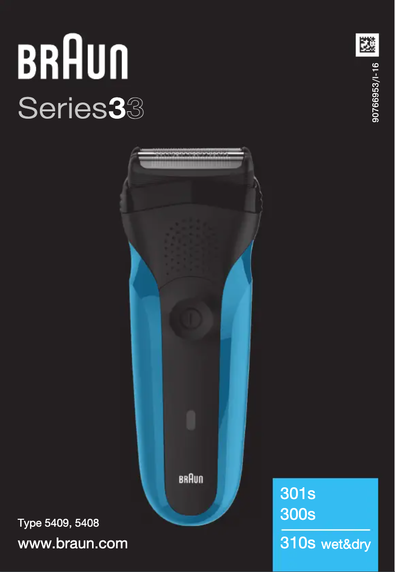 Page n°1 - Manuel utilisateur Braun Series 3 301s