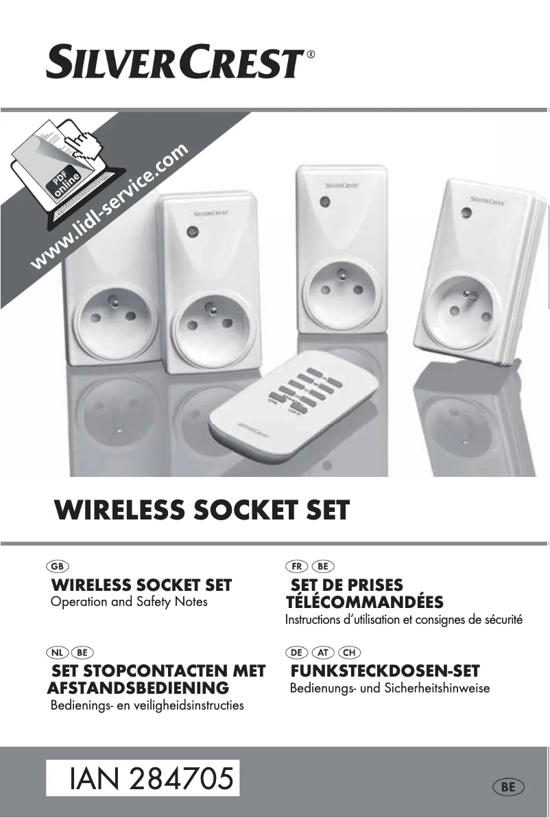 Page n°1 - Manuel utilisateur SilverCrest IAN 284705