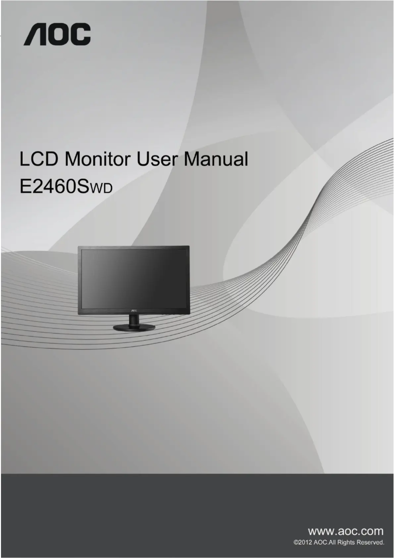 Page n°1 - Manuel utilisateur AOC E2460SWD