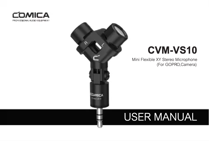 Page 1 de la notice Manuel utilisateur Comica CVM-VS10