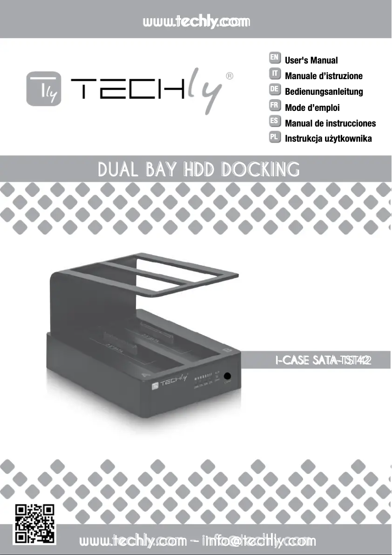 Page 1 de la notice Manuel utilisateur Techly I-CASE SATA-TST42