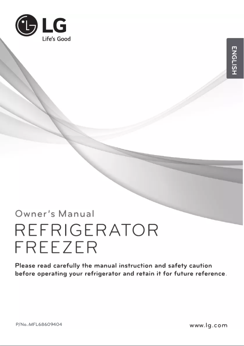 Page 1 de la notice Manuel utilisateur LG GR-D432HLAL