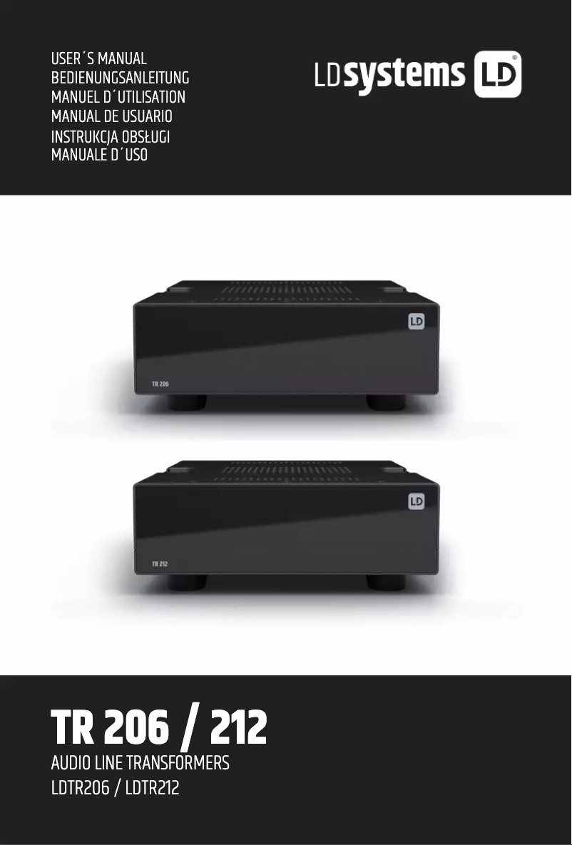 Image de la première page du manuel de l'appareil TR 206