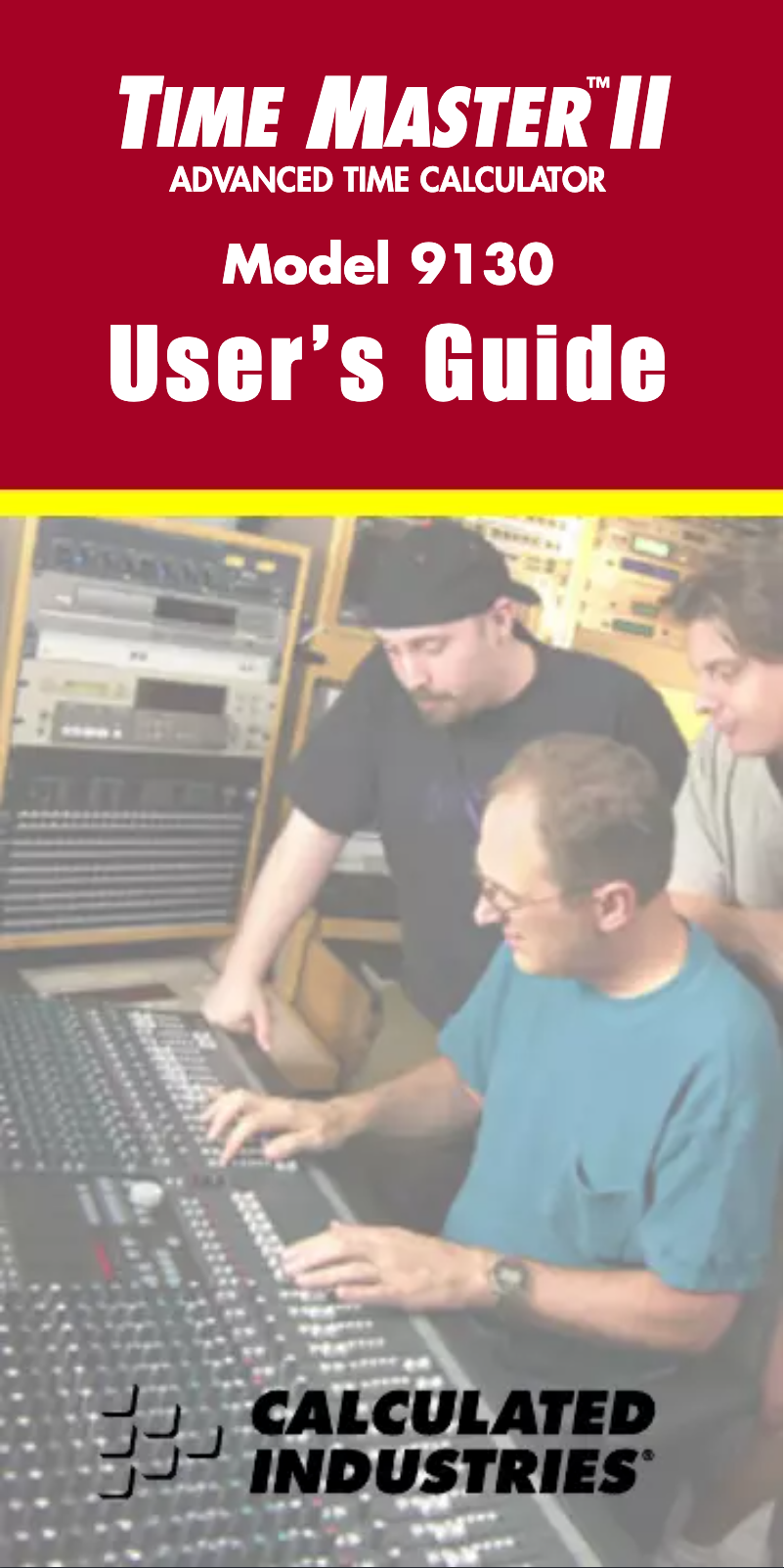 Page 1 de la notice Manuel utilisateur Calculated Industries Time Master II