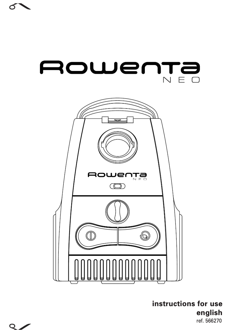 Page n°1 - Manuel utilisateur Rowenta NEO RO 450