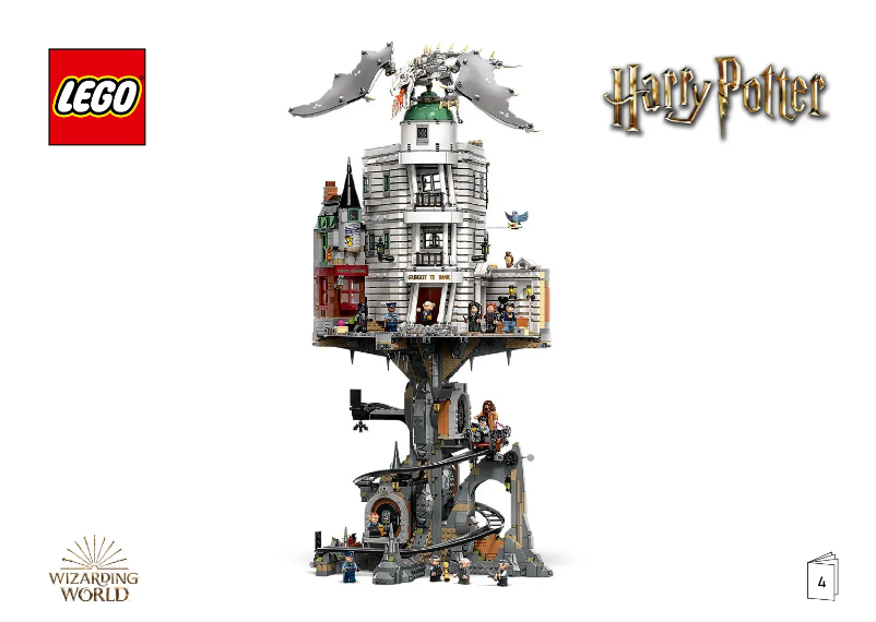 Image de la première page du manuel de l'appareil Harry Potter 76417