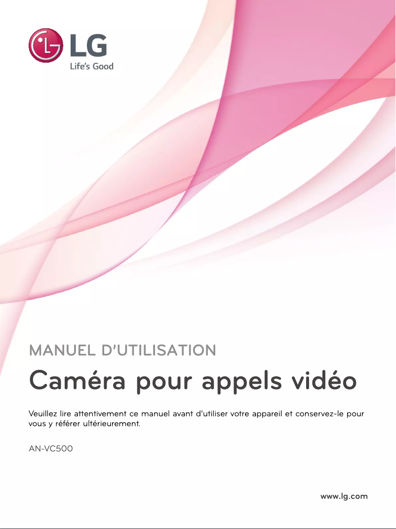 Image de la première page du manuel de l'appareil AN-VC500