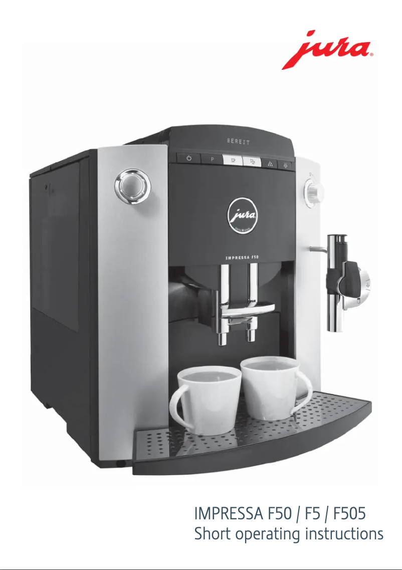 Image de la première page du manuel de l'appareil IMPRESSA F5