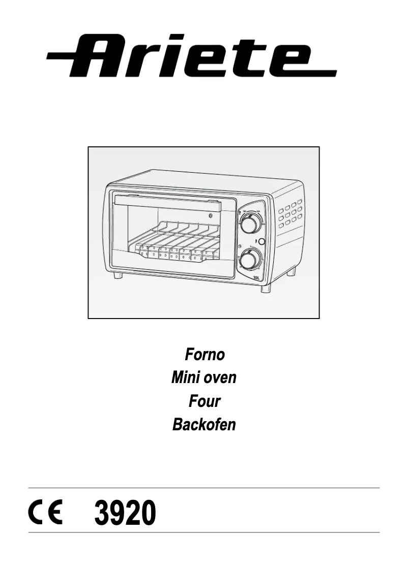 Image de la première page du manuel de l'appareil 3920