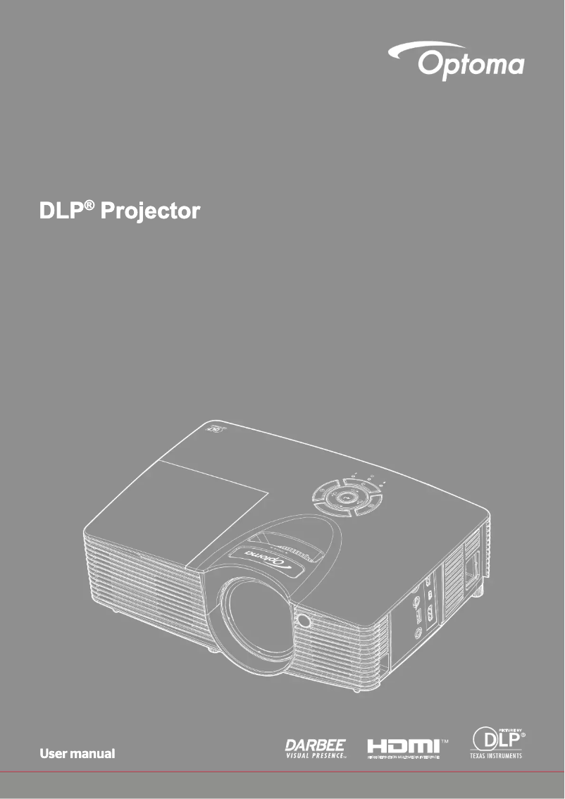 Page 1 de la notice Manuel utilisateur Optoma GT1080DARBEE