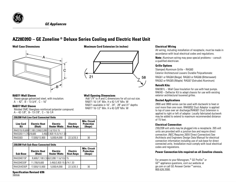 Imagen de la primera página del manual del dispositivo AZ28E09DAC