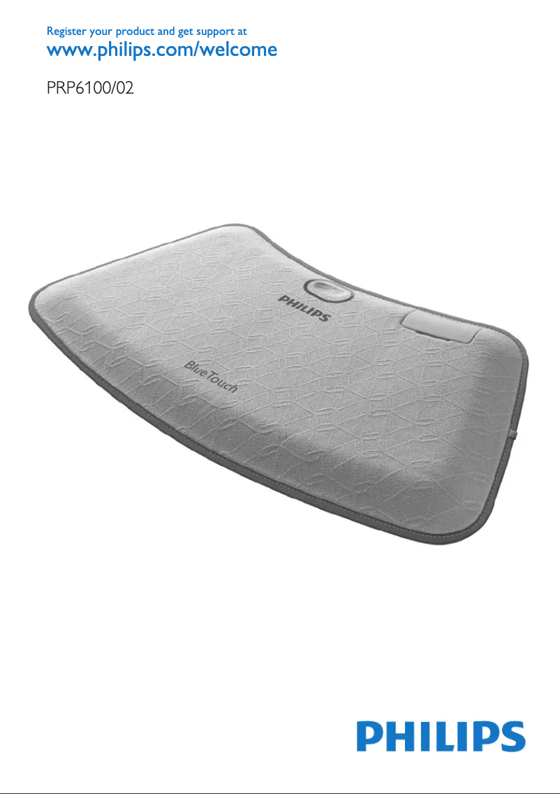 Image de la première page du manuel de l'appareil BlueTouch PRP6100