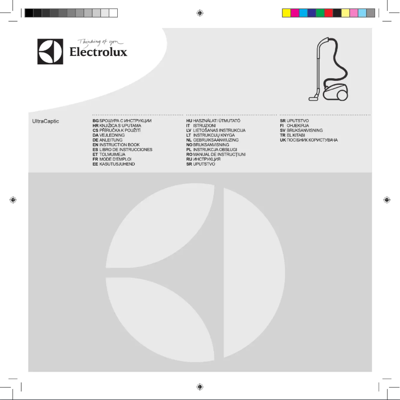 Page n°1 - Manuel utilisateur Electrolux UltraCaptic UCORIGIN