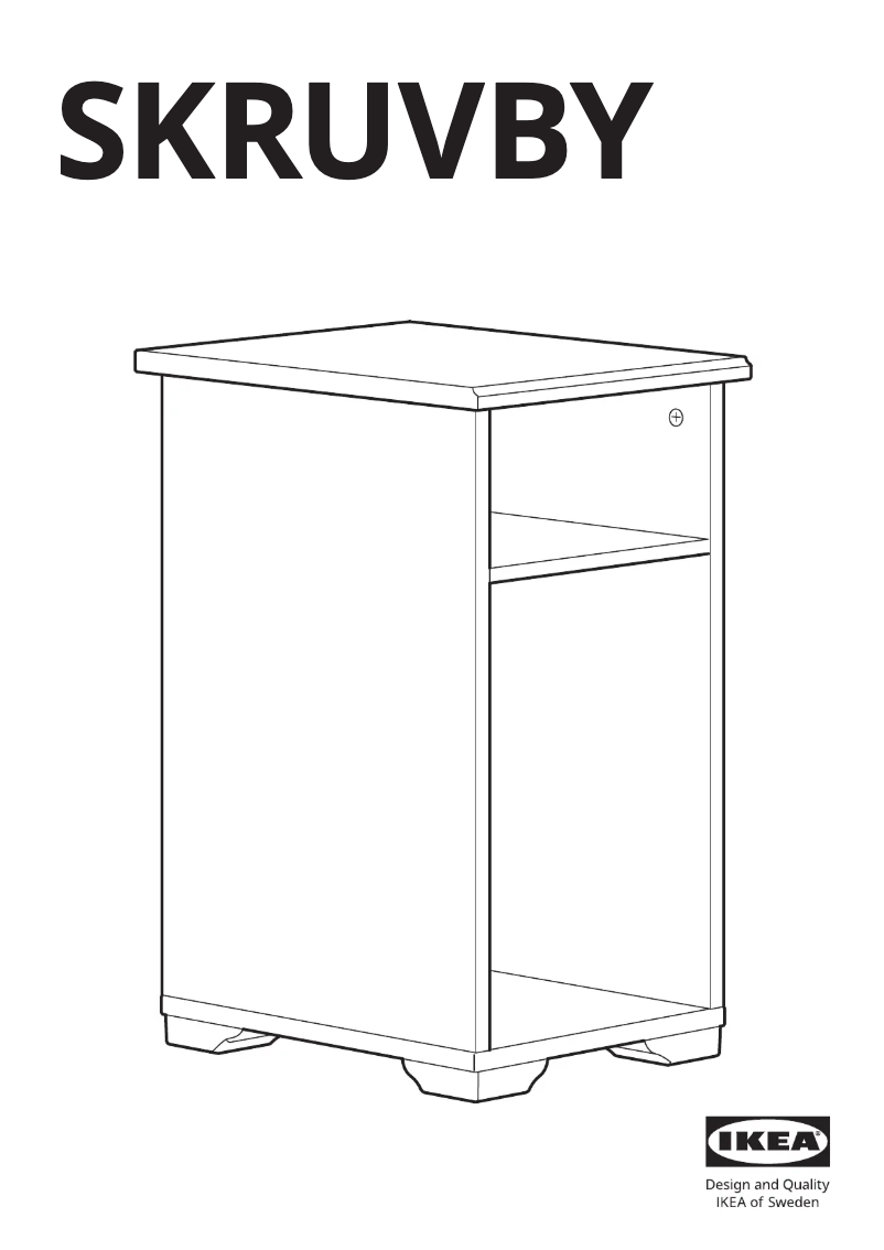 Imagen de la primera página del manual del dispositivo SKRUVBY 405.551.87