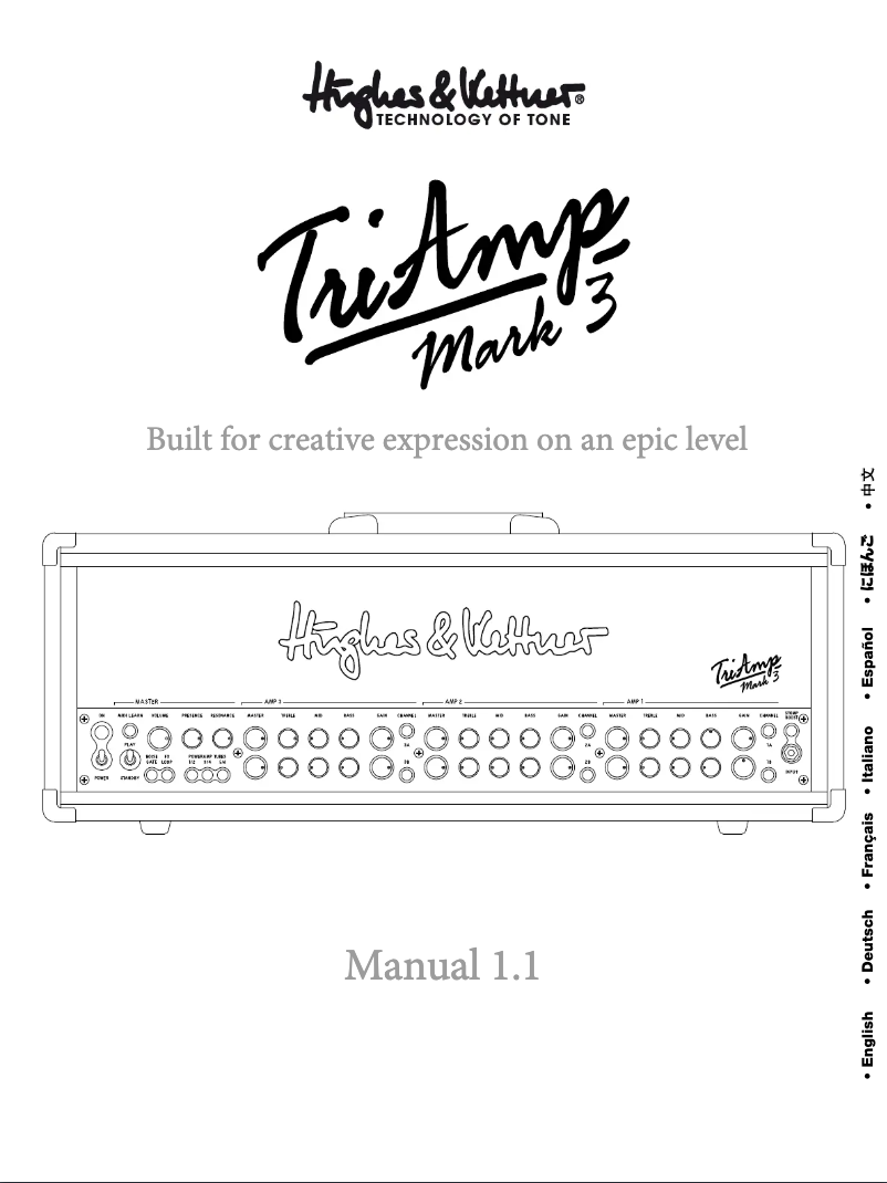 Página 1 del manual Manual de usuario Hughes & Kettner TriAmp MKIII