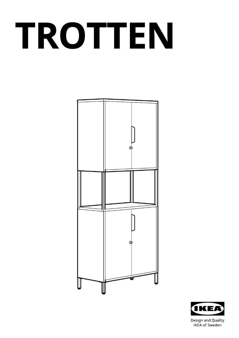 Page 1 de la notice Manuel utilisateur Ikea TROTTEN 304.747.66