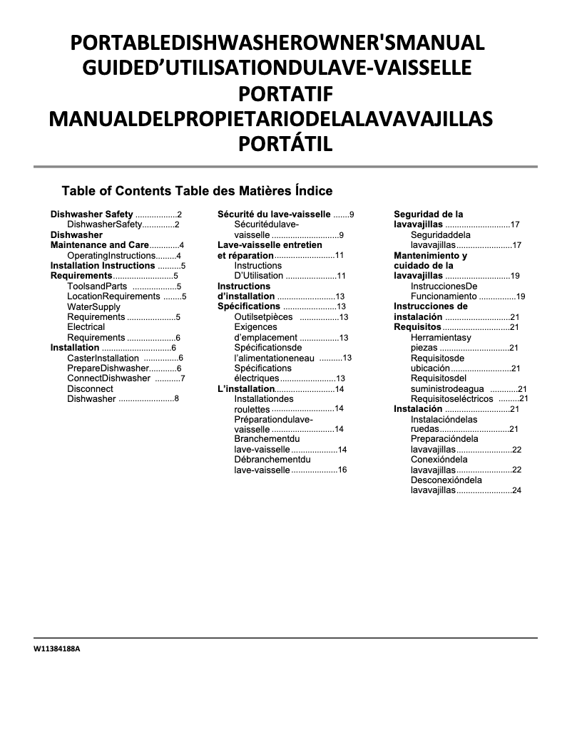 Image de la première page du manuel de l'appareil WDP370PAHB