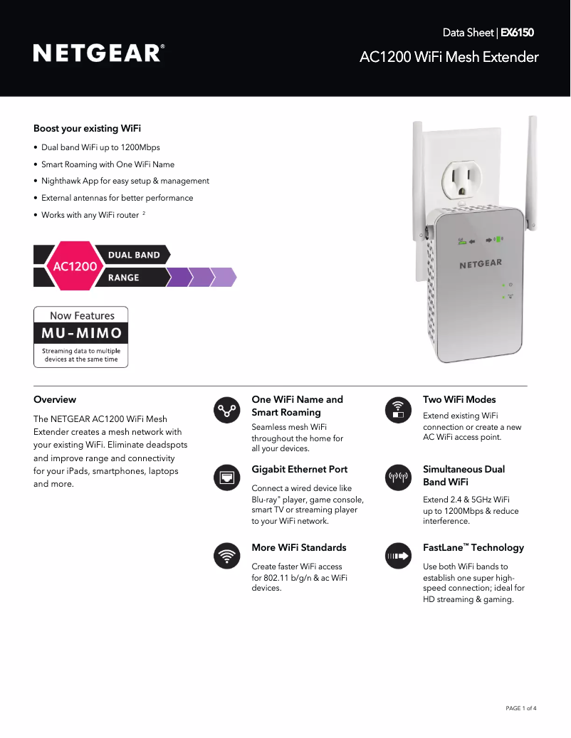 Image de la première page du manuel de l'appareil EX6150v2