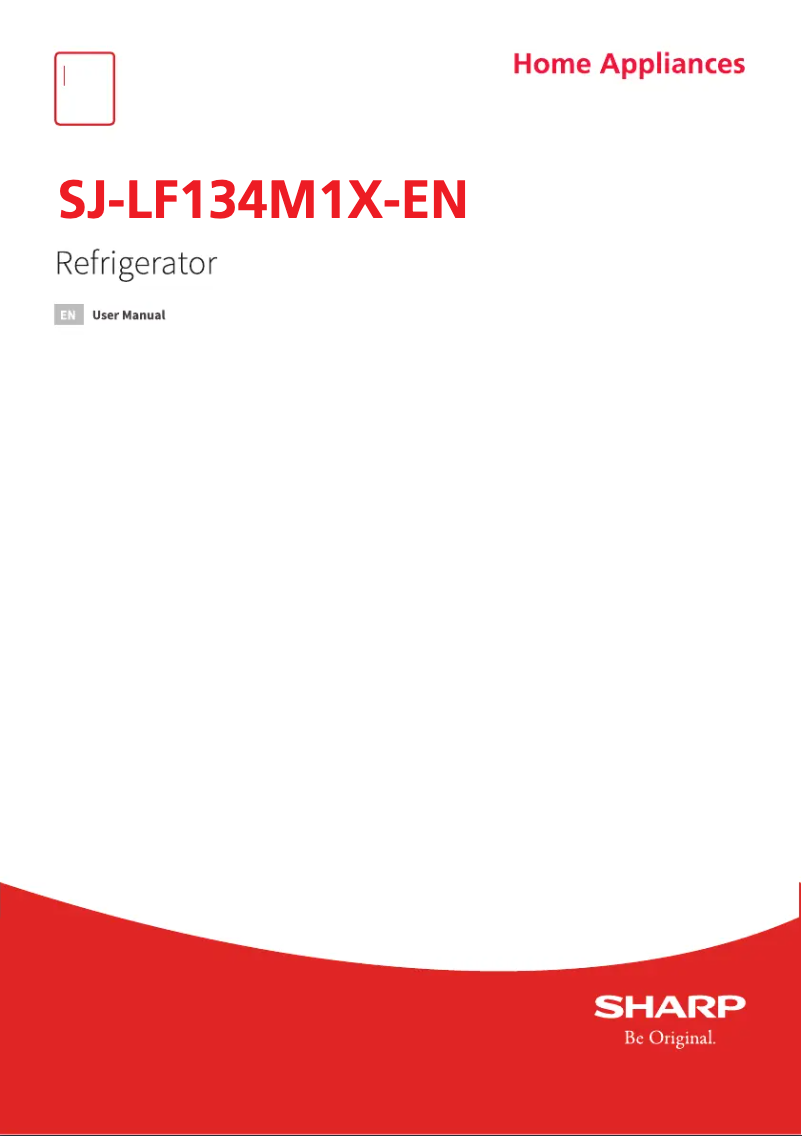 Image de la première page du manuel de l'appareil SJ-LF134M1X-EN