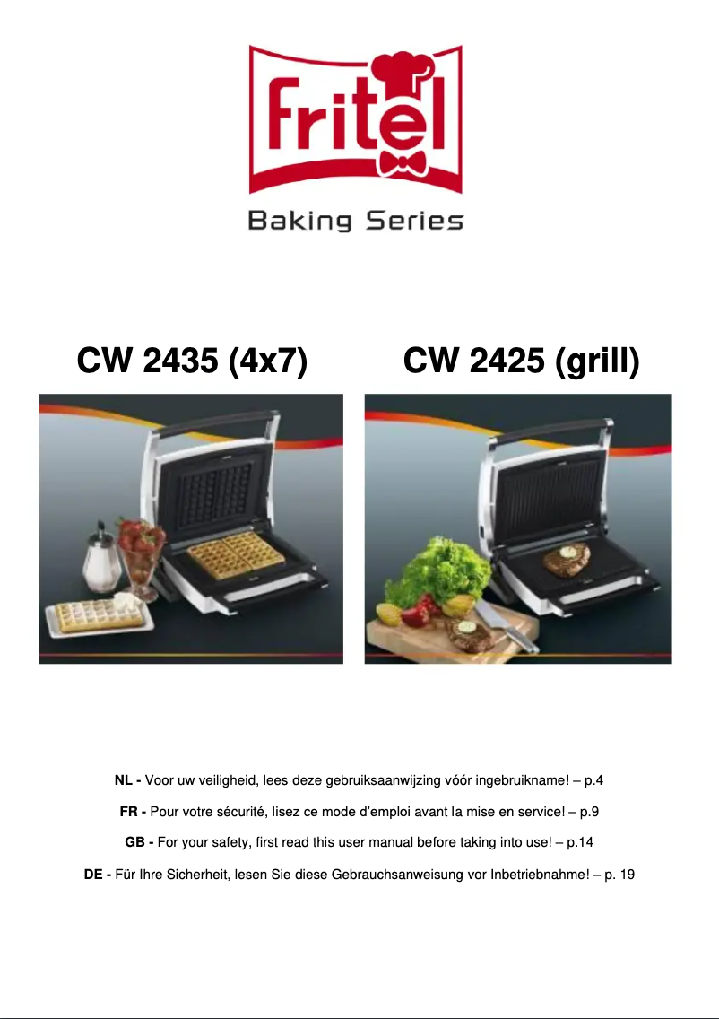 Page n°1 - Manuel utilisateur Fritel CW2435