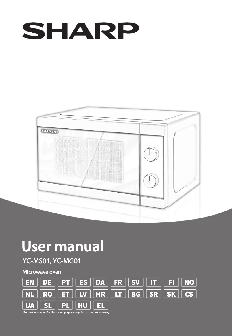 Page n°1 - Manuel utilisateur Sharp YC-MG01U