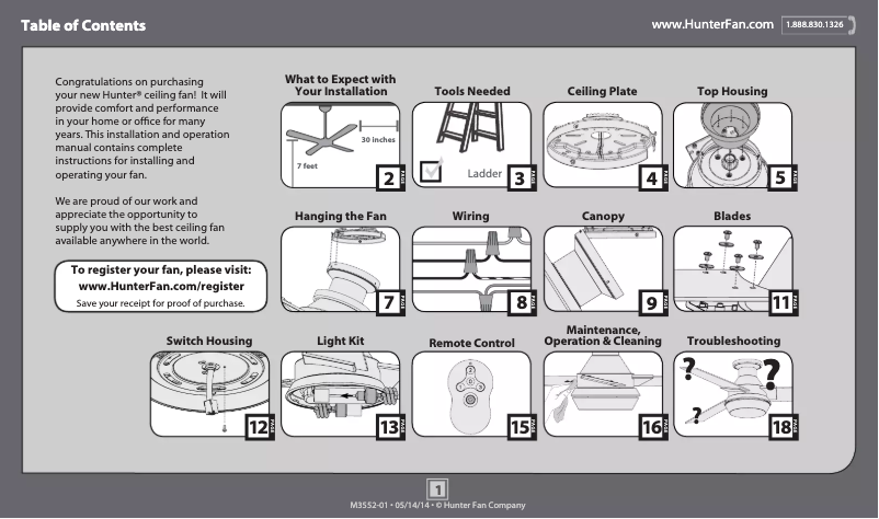 Página 1 del manual Manual de usuario Hunter Morelli