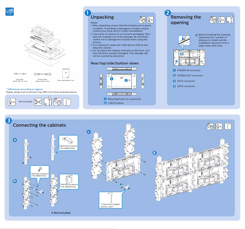 Page n°1 - Guide de démarrage rapide Philips 22BDL7224L