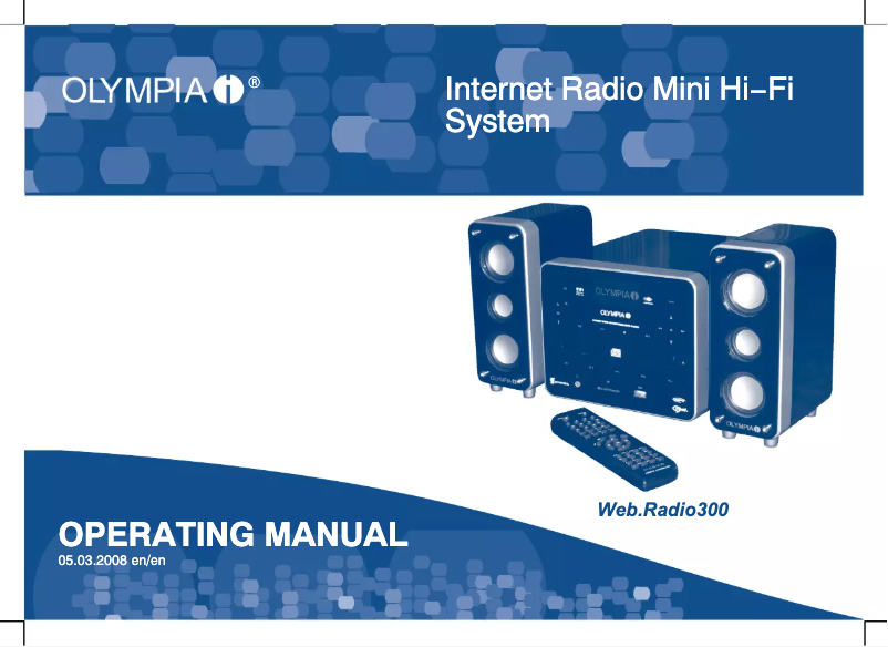 Página 1 del manual Manual de usuario Olympia Webradio 300