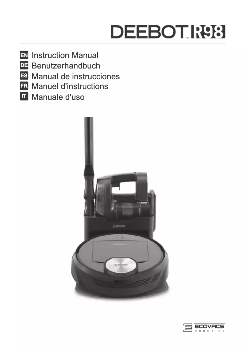Image de la première page du manuel de l'appareil DEEBOT R98