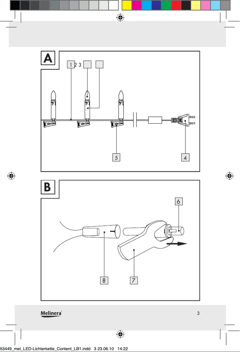 Page 1 de la notice Manuel utilisateur Melinera Z30233A