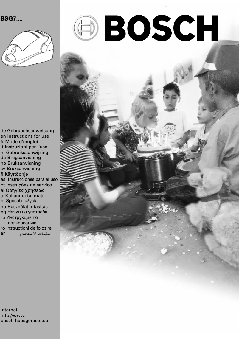 Image de la première page du manuel de l'appareil BSG72077