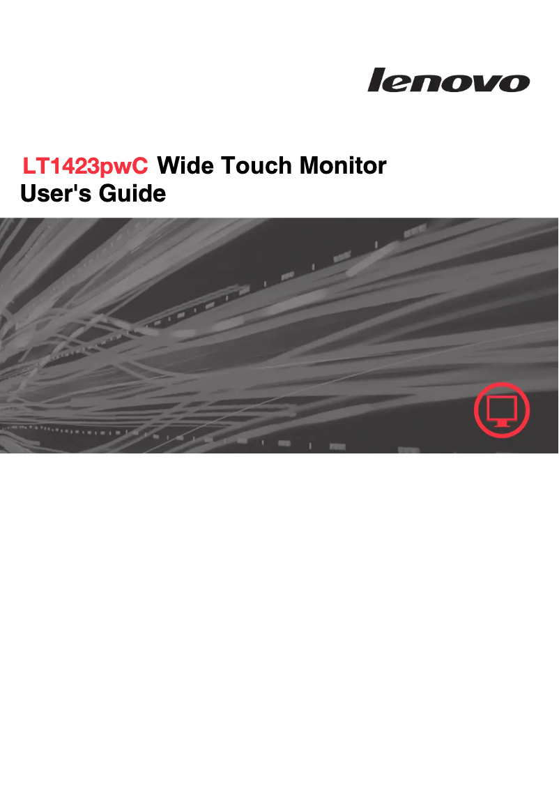 Page n°1 - Manuel utilisateur Lenovo ThinkVision LT1423p