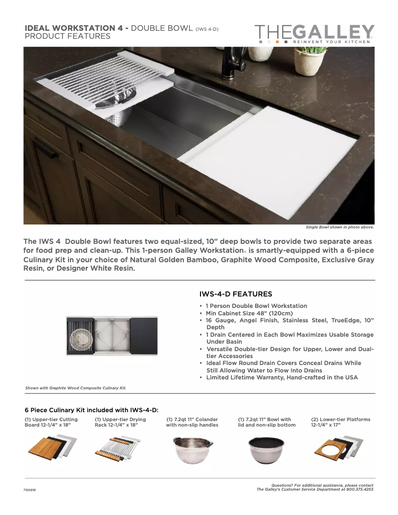 Page n°1 - Manuel utilisateur The Galley Ideal Workstation 4
