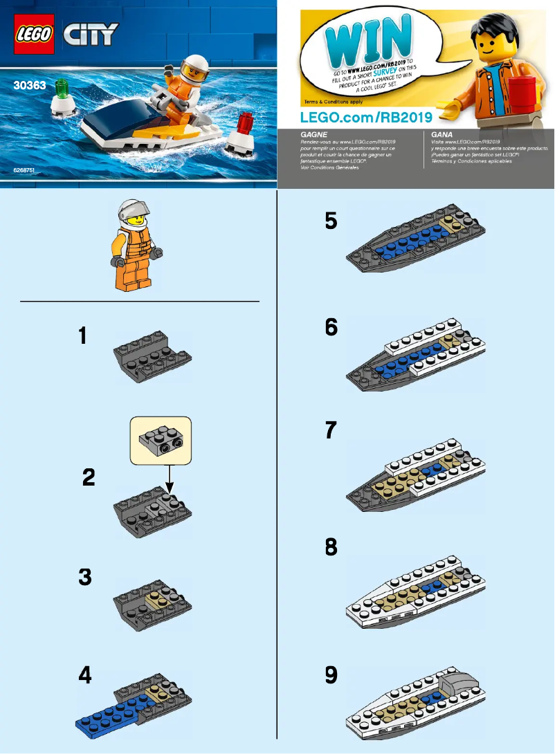 Page 1 de la notice Manuel utilisateur Lego City 30363