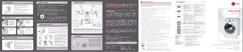 Imagen de la primera página del manual del dispositivo WFL-9KG
