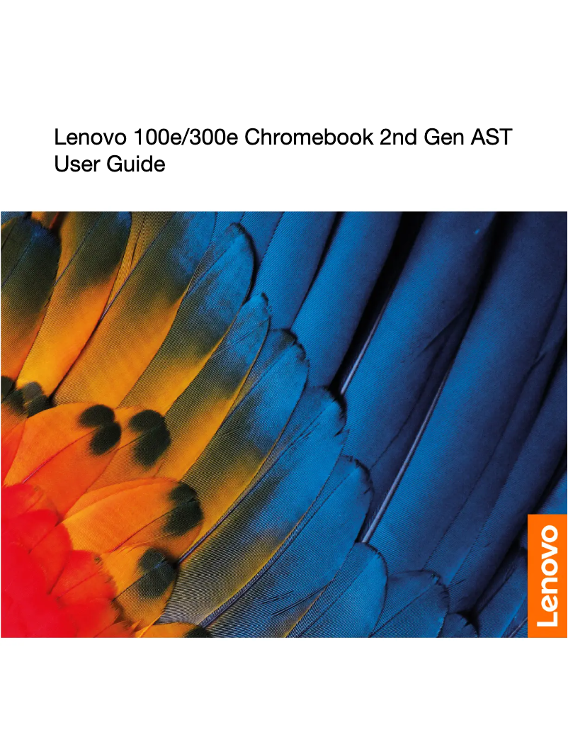 Page n°1 - Manuel utilisateur Lenovo Chromebook 100e