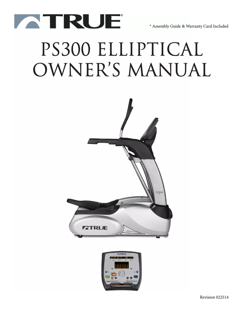 Page 1 de la notice Manuel utilisateur True PS300