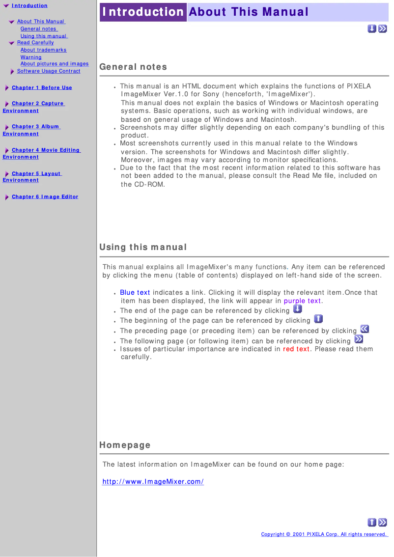 Image de la première page du manuel de l'appareil DCR-TRV140