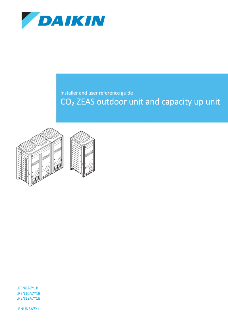 Page n°1 - Guide d'installation Daikin LREN12A7Y1B