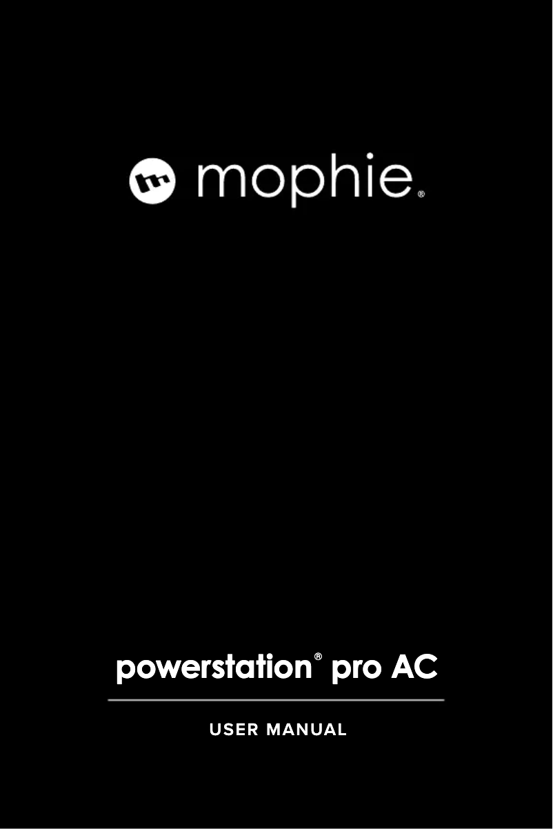 Image de la première page du manuel de l'appareil Powerstation PRO AC