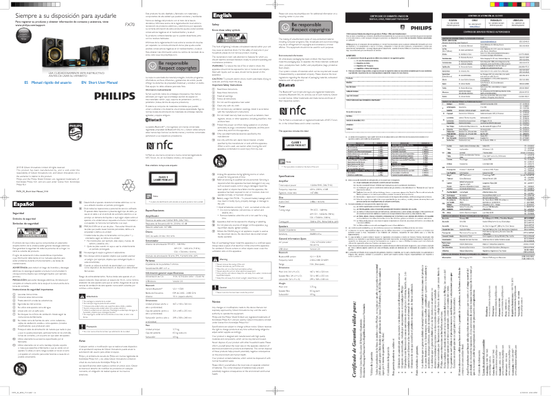 Page n°1 - Guide de démarrage rapide Philips FX70