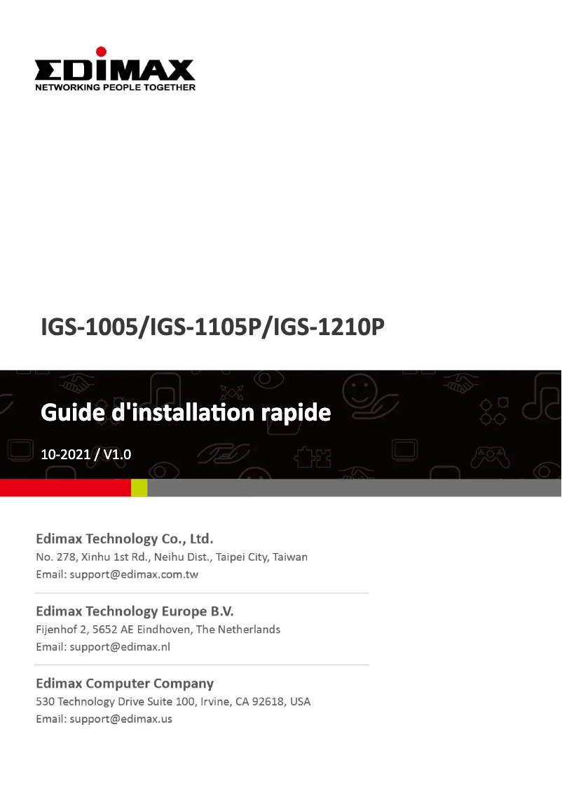 Página 1 del manual Manual de usuario Edimax IGS-1210P