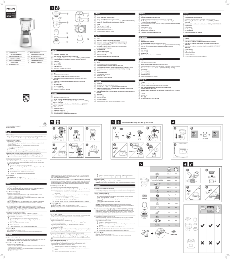 Page 1 de la notice Manuel utilisateur Philips Daily Collection HR2052