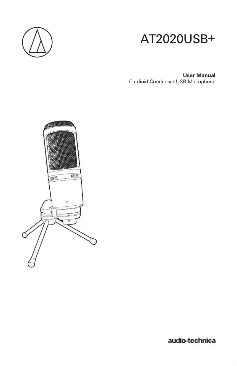 Page 1 de la notice Manuel utilisateur Audio-Technica AT2020USB+