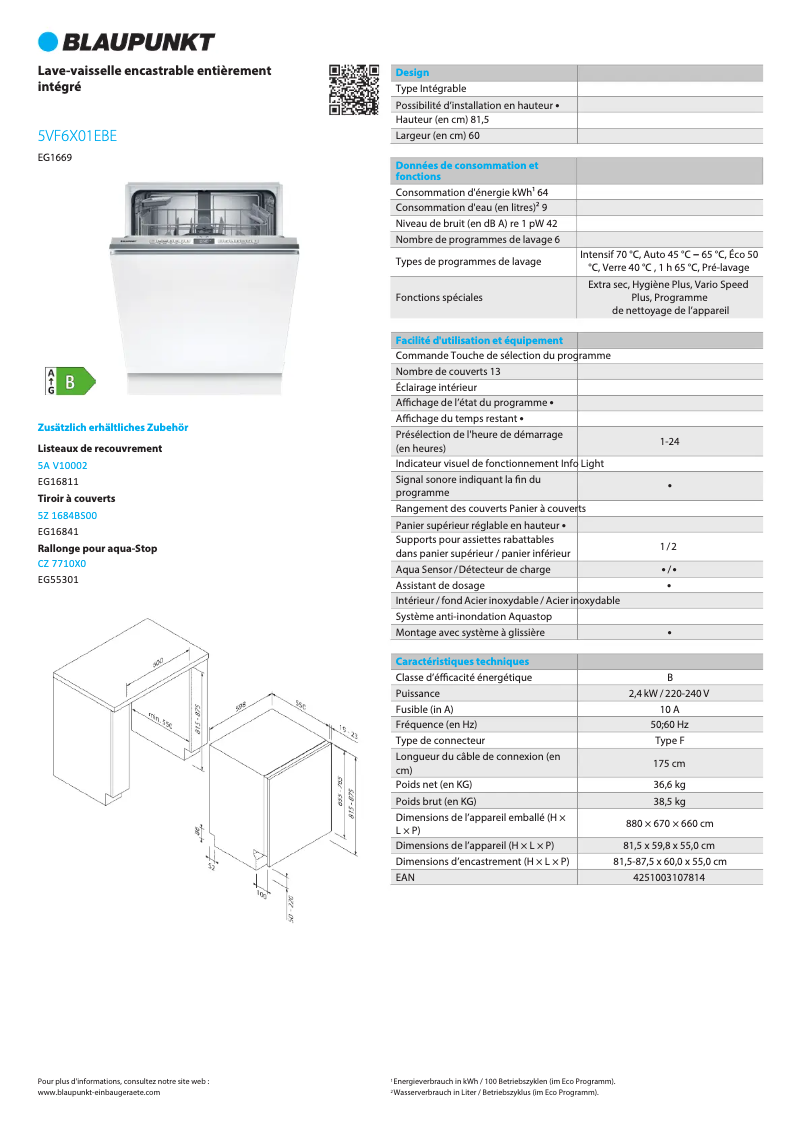Image de la première page du manuel de l'appareil 5VF 6X01EBE