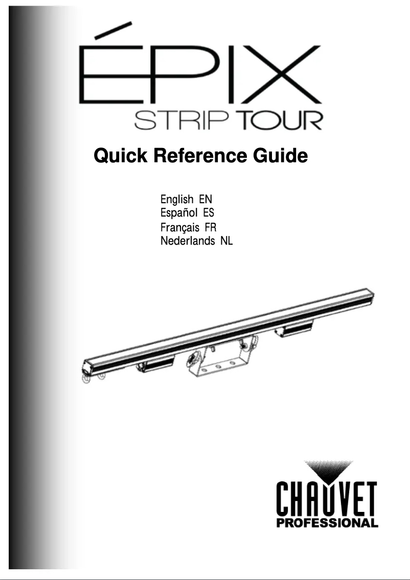 Page n°1 - Guide de démarrage rapide Chauvet ÉPIX Strip Tour