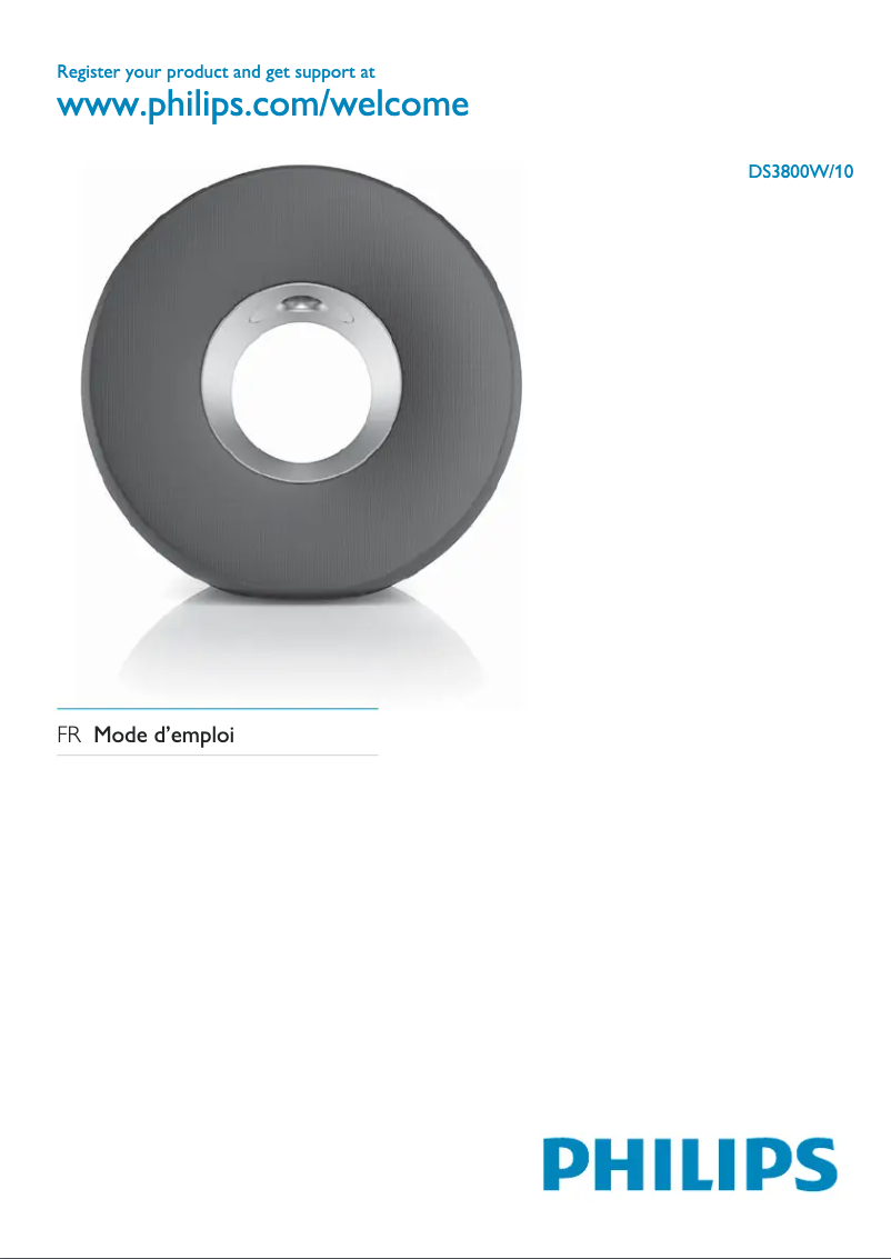 Page n°1 - Manuel utilisateur Philips Fidelio DS3800W
